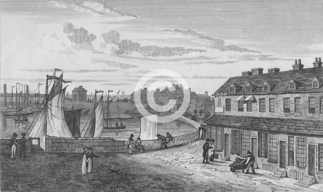 'Marine Parade & Harbour', 1820. Artist: John Shury.