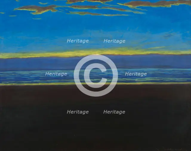 Marine, plage sombre (Seascape, dark beach), 1923.