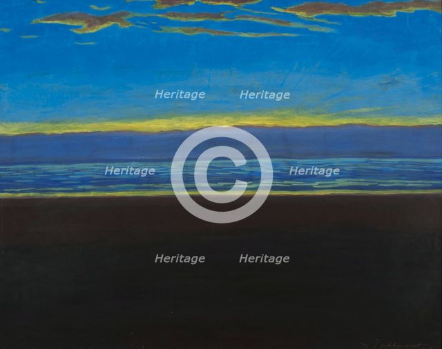 Marine, plage sombre (Seascape, dark beach), 1923.