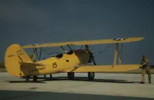 Marine power plane which tows the training gliders at Page Field, Parris Island, S.C., 1942. Creator: Alfred T Palmer