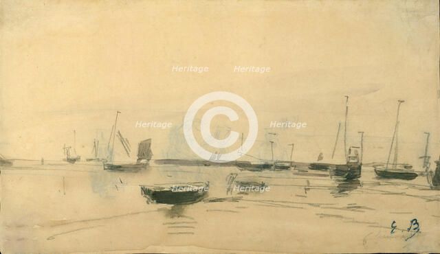 Marine Scene (recto), 1870-85. Creator: Eugene Louis Boudin.