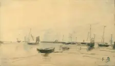 Marine Scene (recto), 1870-85. Creator: Eugene Louis Boudin
