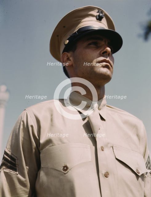 Marine Sgt. at New Orleans, La., between 1941 and 1945. Creator: Howard Hollem.