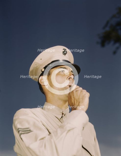 Marine Sgt. at New Orleans, La., between 1941 and 1945. Creator: Howard Hollem.