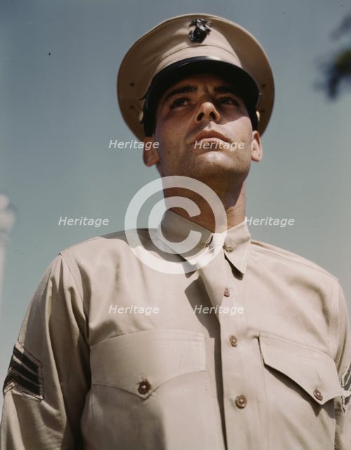 Marine Sgt. at New Orleans, La., between 1941 and 1945. Creator: Howard Hollem.