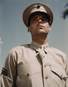 Marine Sgt. at New Orleans, La., between 1941 and 1945. Creator: Howard Hollem
