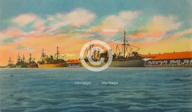 'Marine Terminal, Barranquilla', c1940s. Artist: Unknown.