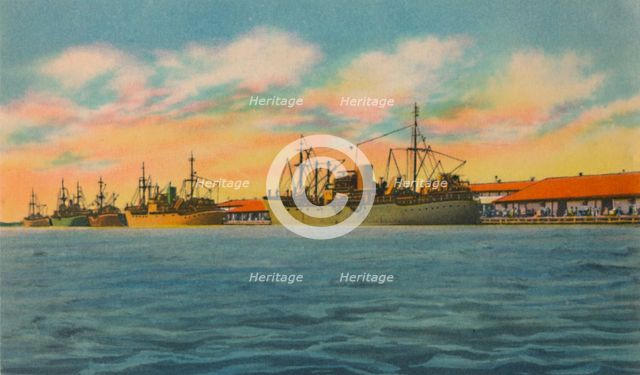 'Marine Terminal, Barranquilla', c1940s. Artist: Unknown.