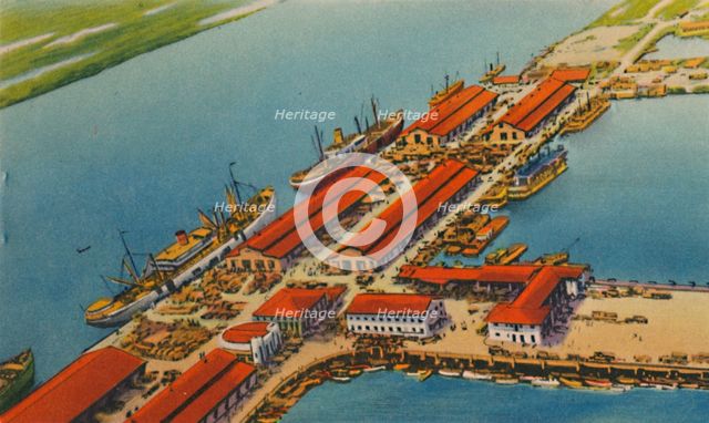 'Marine Terminal Port, Barranquilla', c1940s. Artist: Unknown.