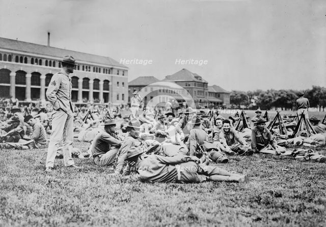 Marines who went to France, 1917. Creator: Bain News Service.