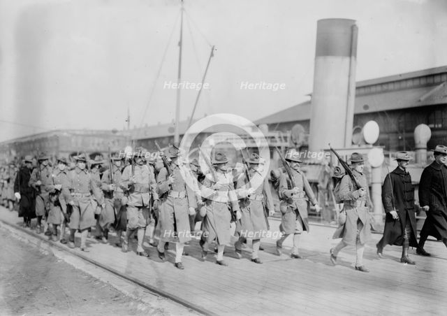 Marines debark, 1913. Creator: Bain News Service.