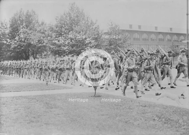 Marines Departing for France, 1917. Creator: Bain News Service.
