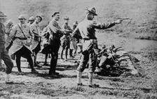 Marines learning to shoot in France, 1918. Creator: Bain News Service