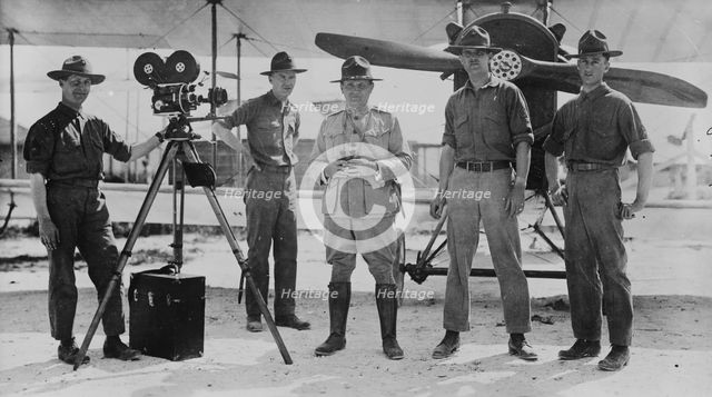 Marines' movie men, 11 June 1918. Creator: Bain News Service.