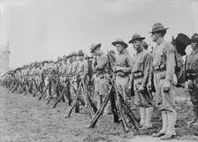 Marines now in France, 1917. Creator: Bain News Service