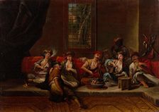 Marines of the Ottoman Navy, 1730s. Artist: Vanmour (Van Mour), Jean-Baptiste, (School)