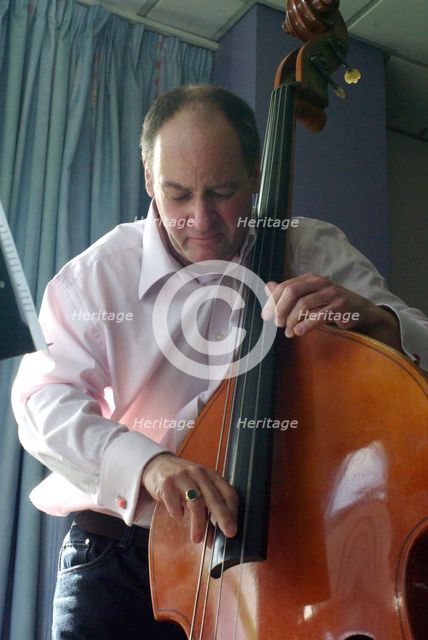 Mario Castronari, bassist and composer, Hawth Theatre, Crawley, West Sussex, 2010. Artist: Brian O'Connor.