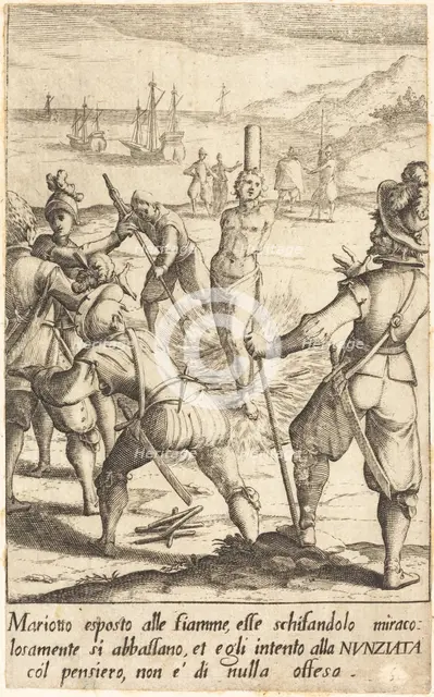 Mariotto, 1619. Creator: Jacques Callot.