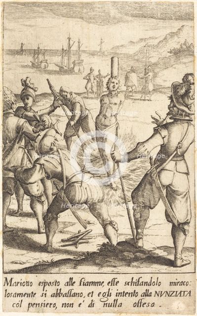 Mariotto, 1619. Creator: Jacques Callot.