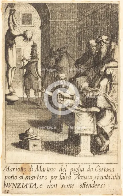 Mariotto di Martino, 1619. Creator: Jacques Callot.