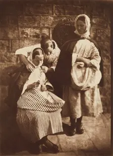 Marion Finlay, Mrs. Margaret (Dryburgh) Lyall and Mrs. Grace (Finlay) Ramsay, between 1843 and 1847. Creators: David Octavius Hill, Robert Adamson, Hill & Adamson