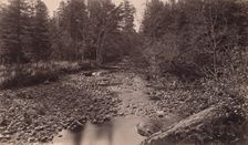 Marion River at Bassett's Camp, c. 1885. Creator: Seneca Ray Stoddard