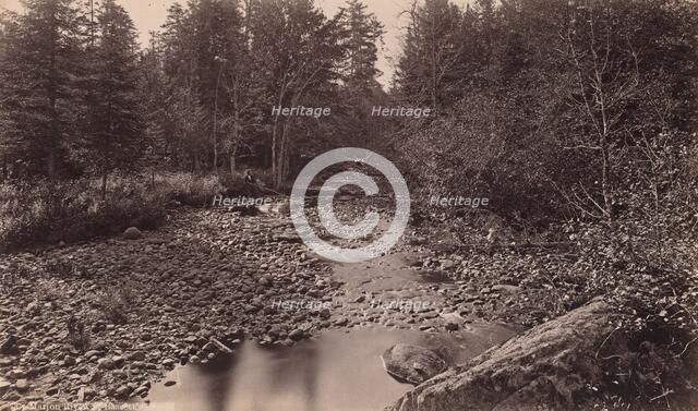 Marion River at Bassett's Camp, c. 1885. Creator: Seneca Ray Stoddard.