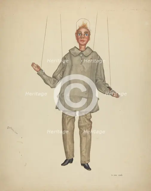 Marionette, 1935/1942. Creator: Vera Van Voris.