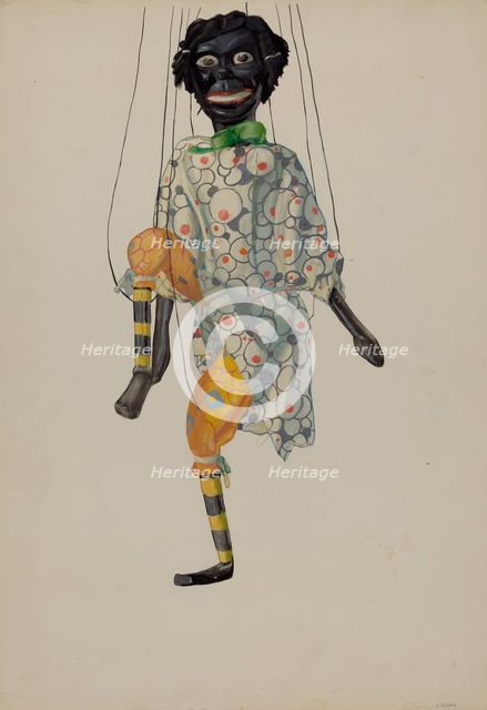 Marionette - "Topsy", c. 1936. Creator: Joseph Shapiro.