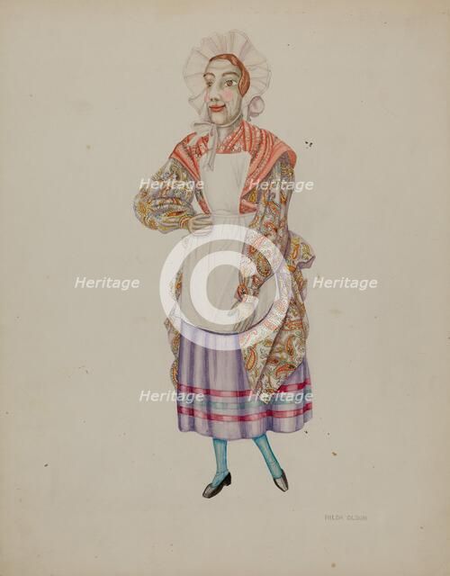 Marionette - "Biddy", c. 1939. Creator: Hilda Olson.