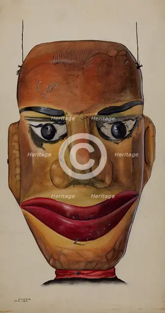 Marionette (Detail), c. 1937. Creator: Elmer Weise.