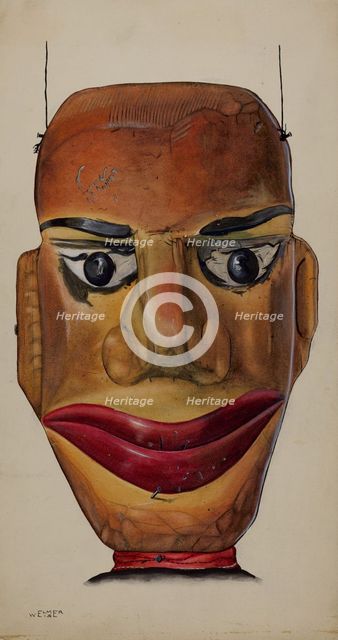 Marionette (Detail), c. 1937. Creator: Elmer Weise.