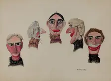 Marionette (Details), c. 1937. Creator: Frank Gray