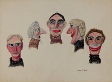 Marionette (Details), c. 1937. Creator: Frank Gray
