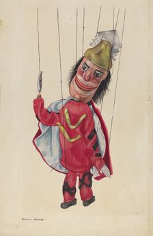 Marionette: "King Saul", c. 1937. Creator: Elmer Weise