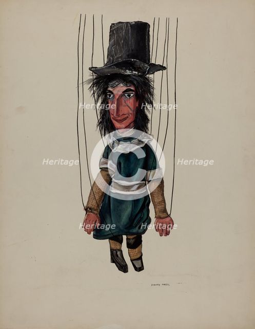 Marionette - Missionary, c. 1937. Creator: Dorothy Harris.