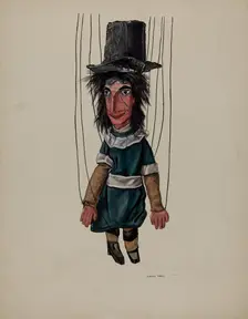 Marionette - Missionary, c. 1937. Creator: Dorothy Harris