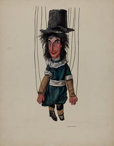Marionette - Missionary, c. 1937. Creator: Dorothy Harris