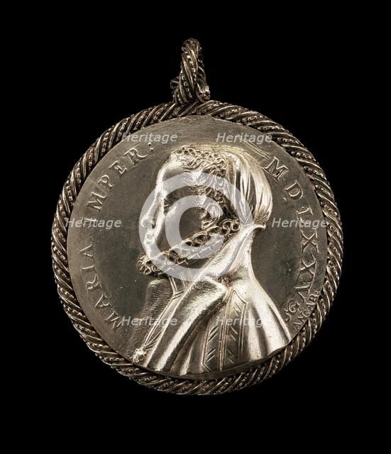 Maria, 1528-1603, Empress 1548 [reverse], 1575. Creator: Antonio Abondio.