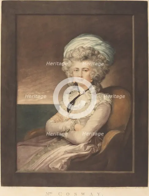 Maria Cecilia Louisa Cosway, 1787. Creator: Valentine Green.