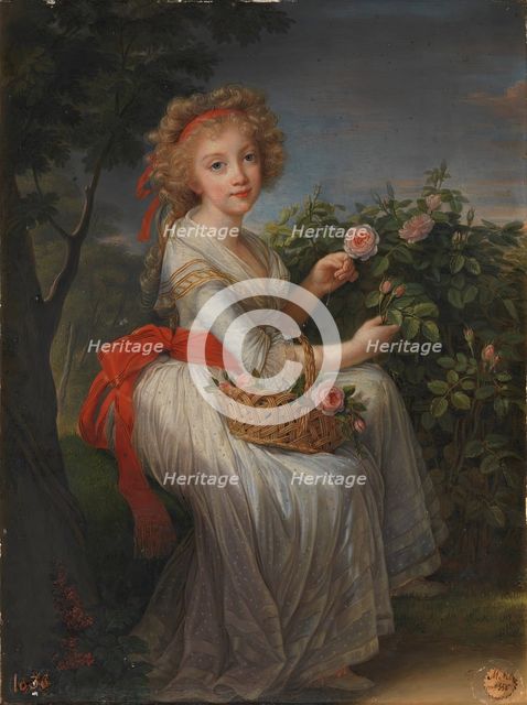 Maria Christina of Naples and Sicily, 1790. Creator: Elisabeth Louise Vigee-LeBrun.