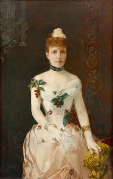 Maria Christina of Austria (1858-1929), Queen of Spain , 1888. Creator: Sorolla y Bastida, Joaquín (1863-1923)