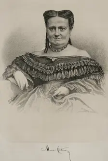María Cristina de Borbón of the Two Sicilies (1806-1878), Queen of Spain, 1869. Creator: Jose Cuevas