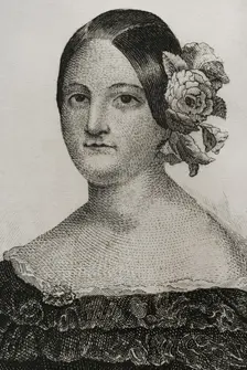 María Cristina de Borbón Dos Sicilias, (1806-1878), Queen consort of Spain by her marriage..., 1842. Creator: Jose Gomez