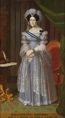 Maria Cristina of Naples and Sicily (1779-1849), Queen of Sardinia. Artist: Anonymous