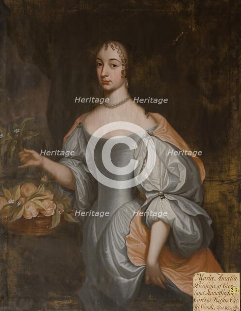 Maria Amalia, 1653-1711, 1729. Creator: Johan N Cramer.