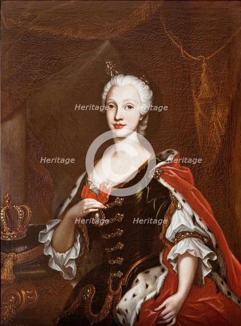 Maria Amalia of Saxony, Queen of Naples, c1739.  Creator: Giovanni Maria delle Piane.