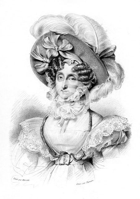 Maria Amalia of the Two Sicilies, 19th century.Artist: Thomson