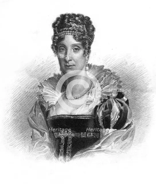 Maria Amalia of the Two Sicilies, 19th century.Artist: Dean