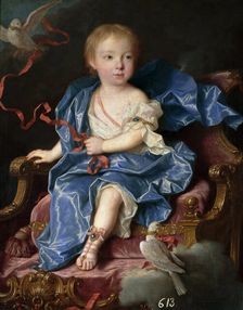 Maria Antonia Ferdinanda of Spain (1729-1785), future Queen of Sardinia, 1731. Creator: Ranc, Jean (1674-1735)